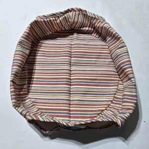 Longaberger Round Serving Tray Liner  Market Stripe  Liner ONLY‎